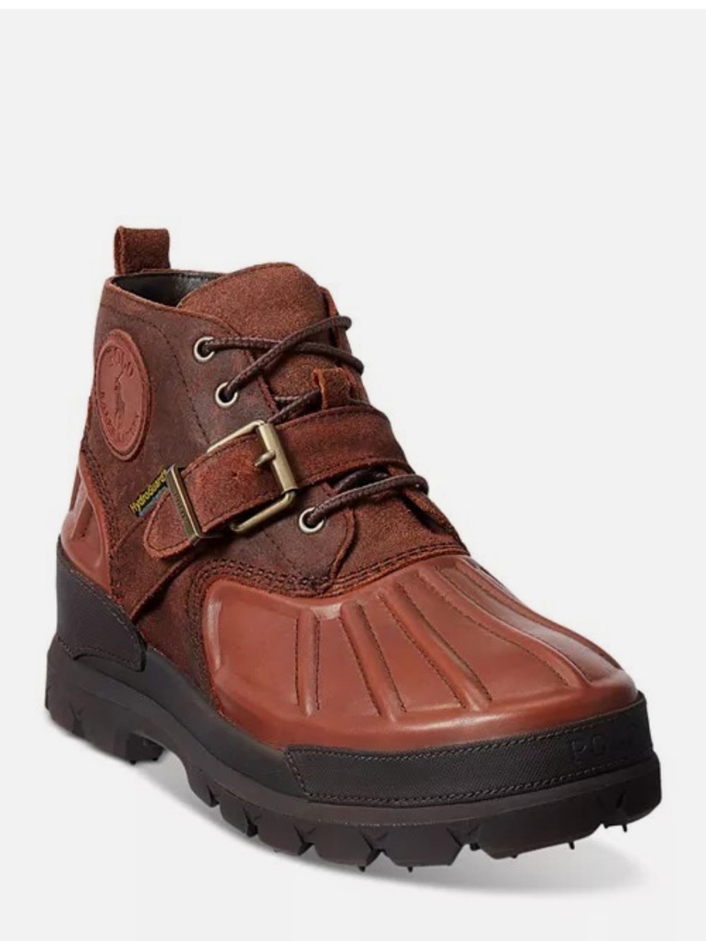 NWT Polo Ralph Lauren Olso Low Waterproof Leather Suede Mens Boots Size 7